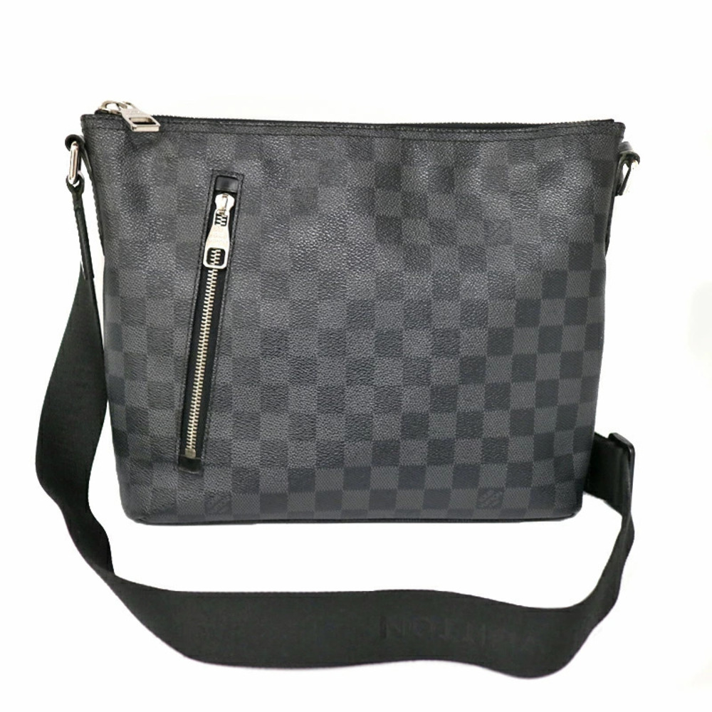 LOUIS VUITTON Mick Crossbody Shoulder Bag Damier Graphite Black